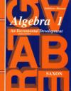 Saxon Algebra 1 Solutions Manual 9781565771376